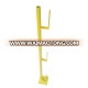 Safety protection guard rail for scaffolding